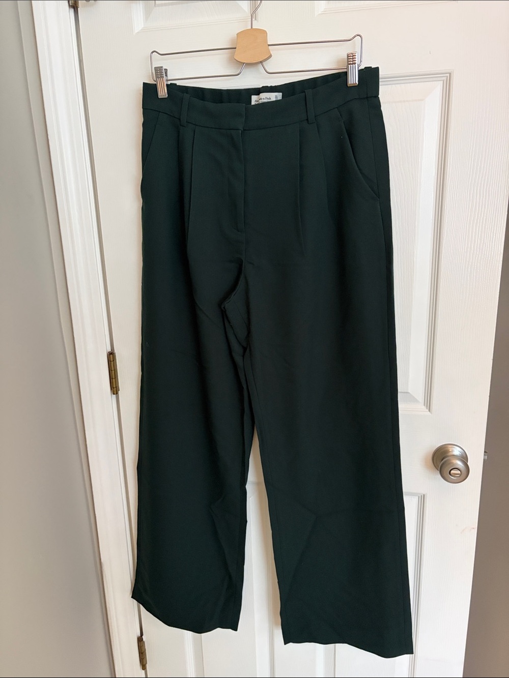 Abercrombie & Fitch Forest Green Tailored Pants